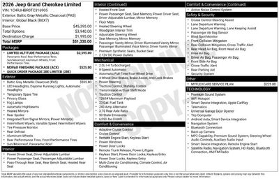 2026 Jeep Grand Cherokee Limited