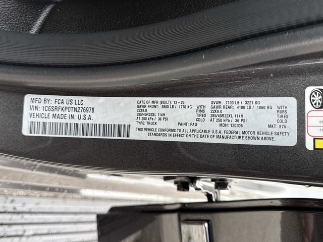 2026 RAM 1500 Tungsten