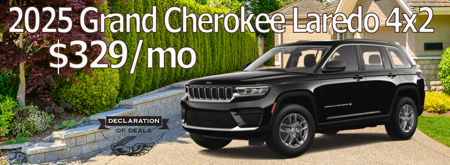 2025 Grand Cherokee Laredo 4x2 $329/mo