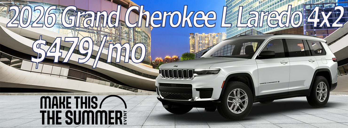 2026 Grand Cherokee L Laredo 4x2 $479/mo