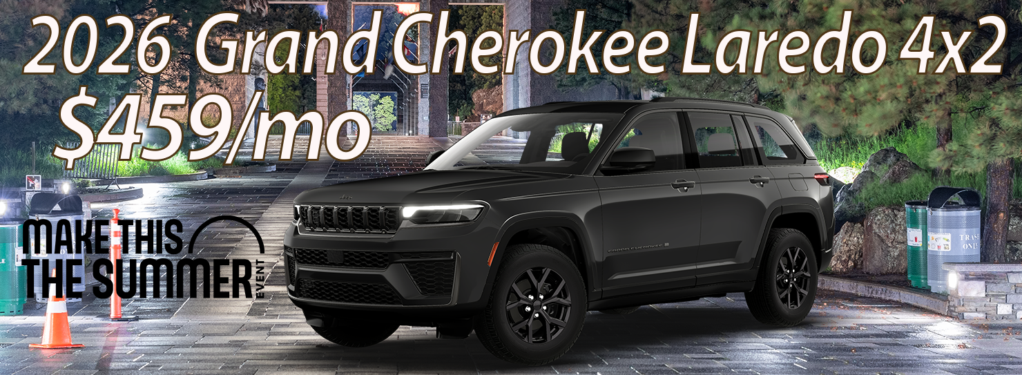 2026 Grand Cherokee Laredo 4x2 $459/mo