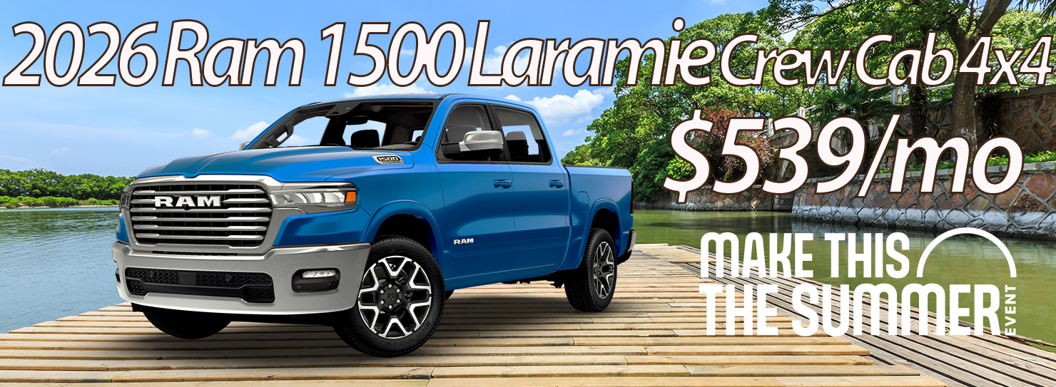 2026 Ram 1500 Laramie Crew Cab 4x4 $539/mo