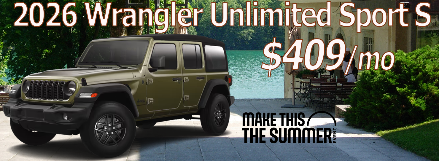 2026 Wrangle Unlimited Sport S $409/mo