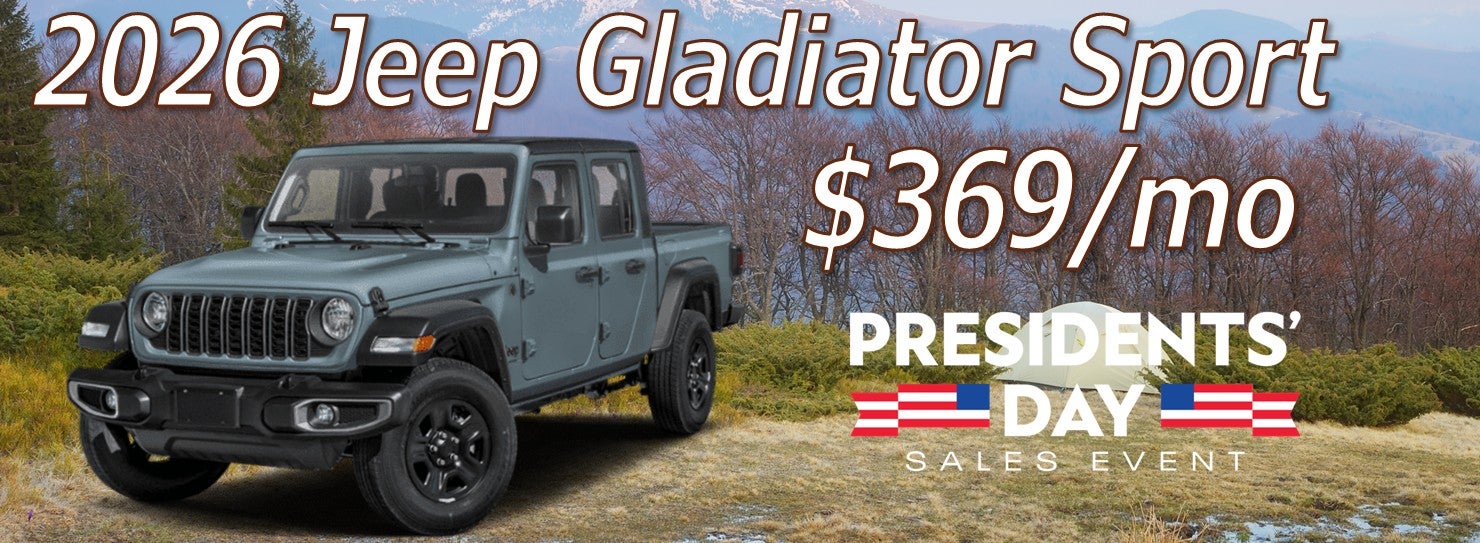 2026 Jeeo Gladiator Sport $369/mo