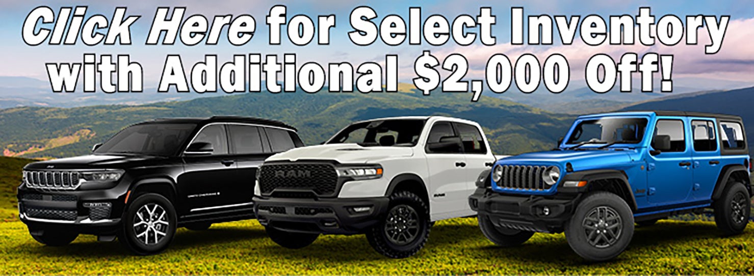 Click Here for Select Inventory with Additional $2,000 Off