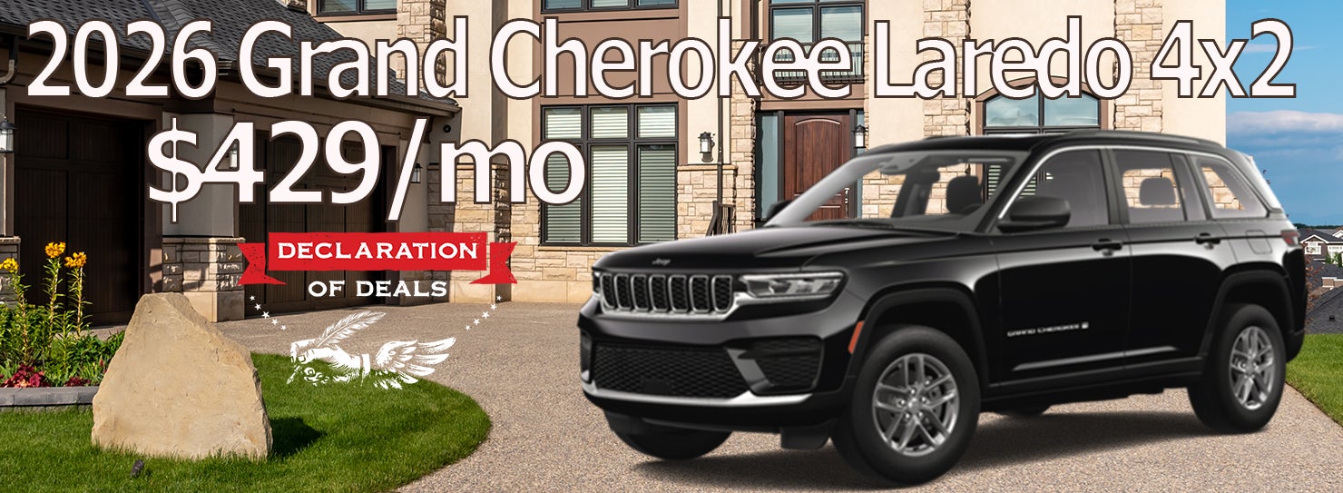 2026 Jeep Grand Cherokee Laredo 4x2 $429/mo