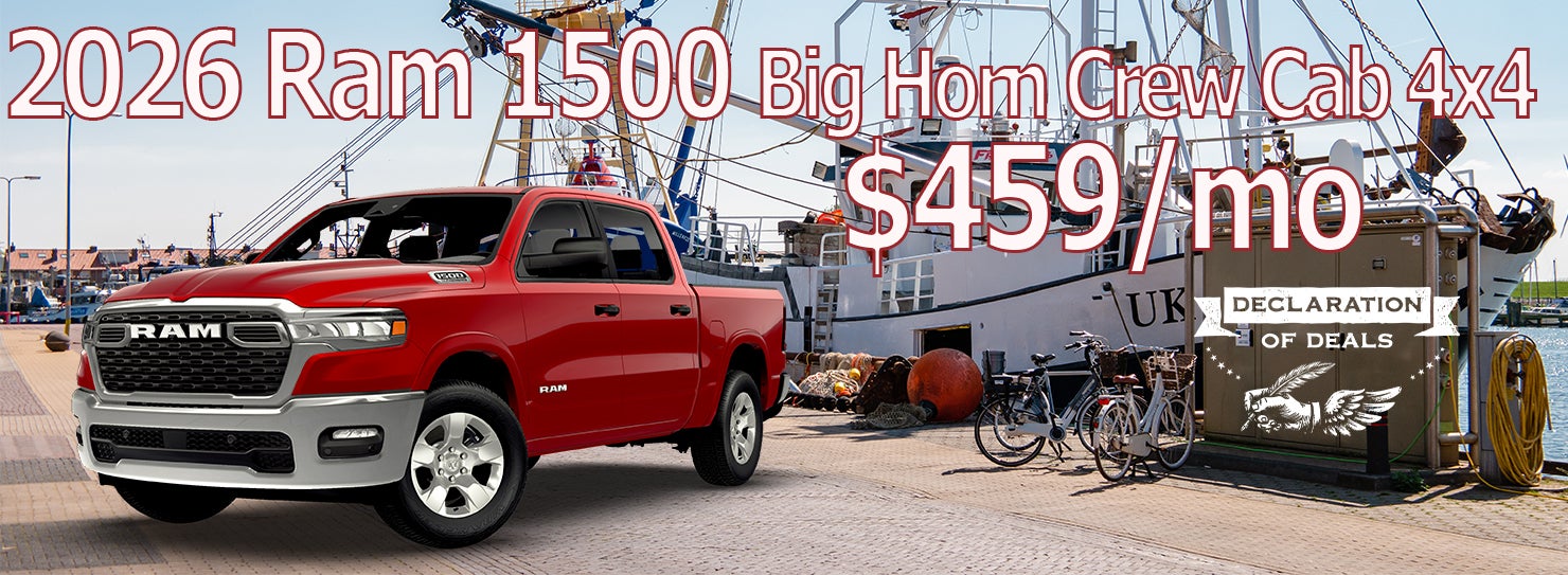 2026 Ram 1500 Big Horn Crew Cab 4x4 $459/mo