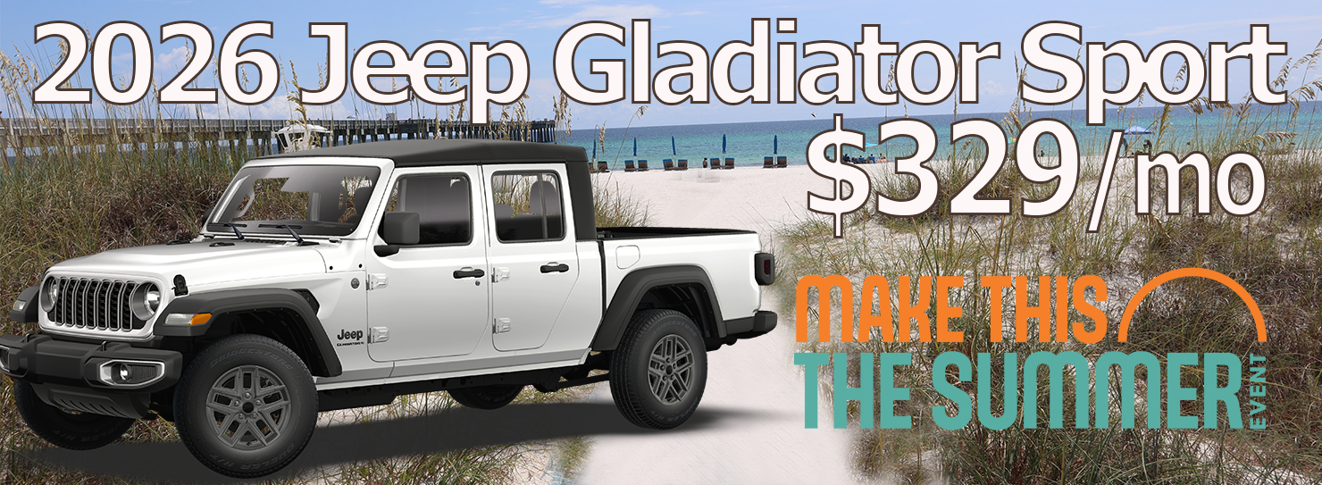 2026 Jeep Gladiator Sport $329/mo