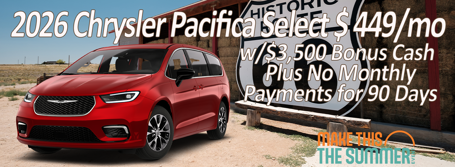 2026 Chrysler Pacifica Select $449/mo