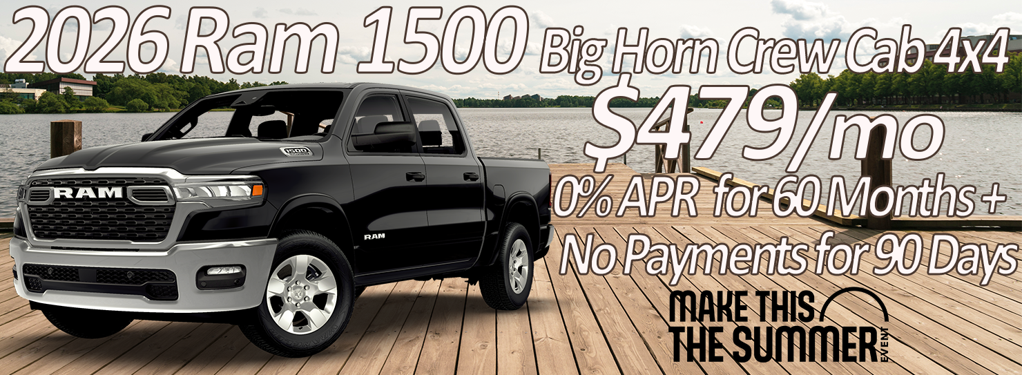 2026 Ram 1500 Big Horn Crew Cab 4x4 $479/mo