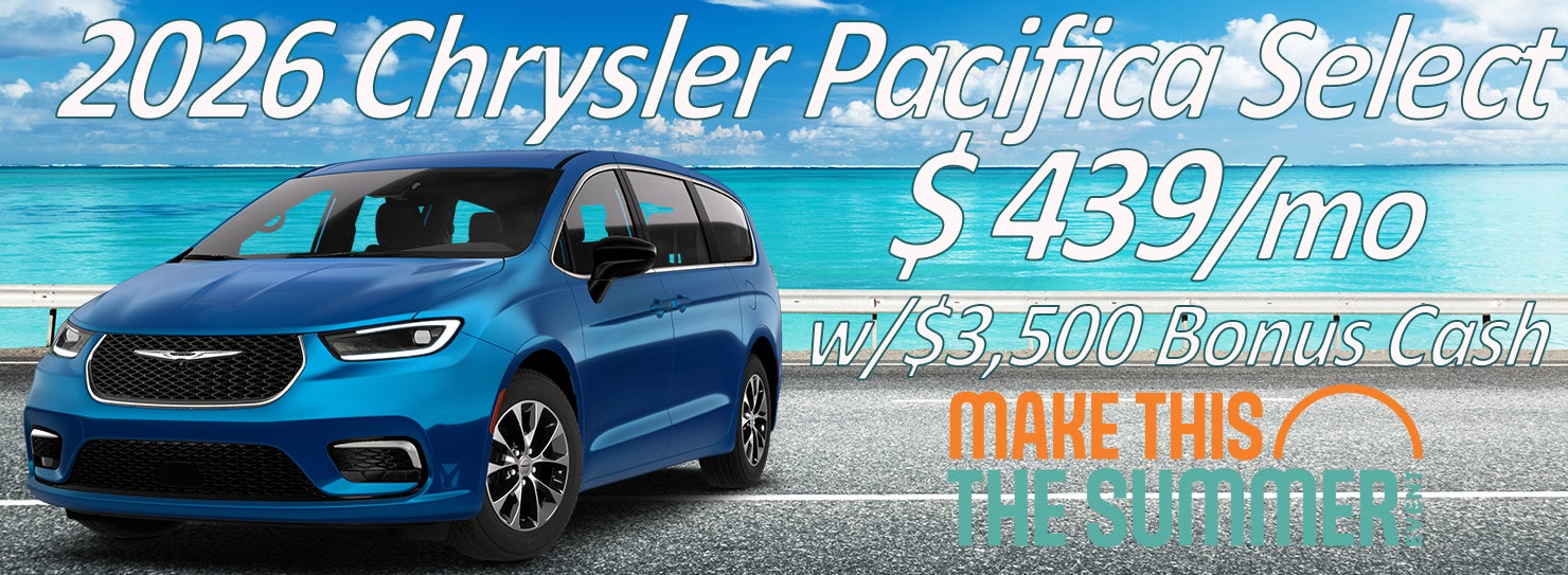2026 Pacifica Select $439/mo w/$3500 Bonus Cash