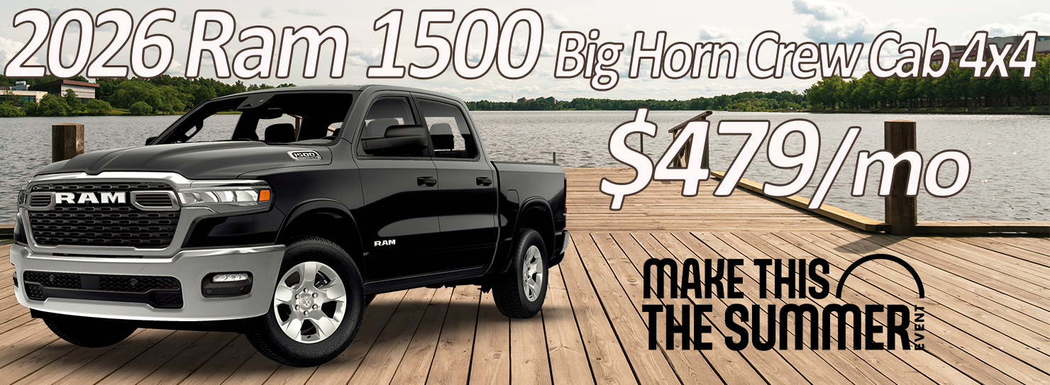 2026 Ram 1500 Big Horn Crew Cab 4x4 $479/mo