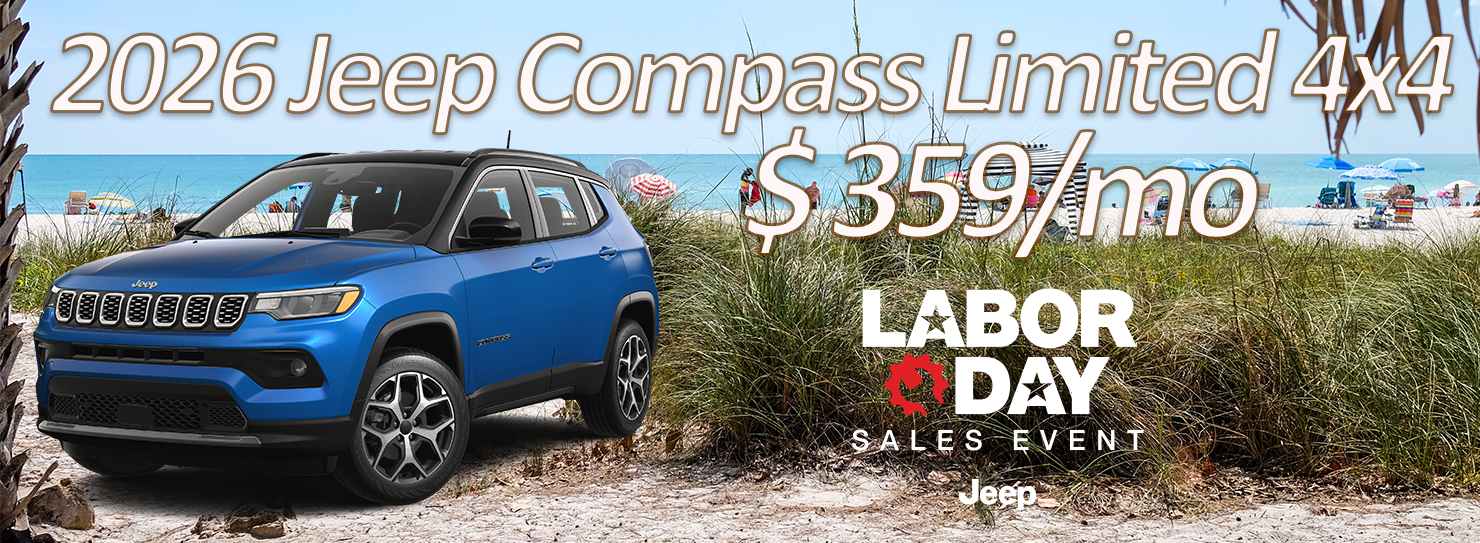 2026 Jeep Compass Limited 4x4 $359/mo