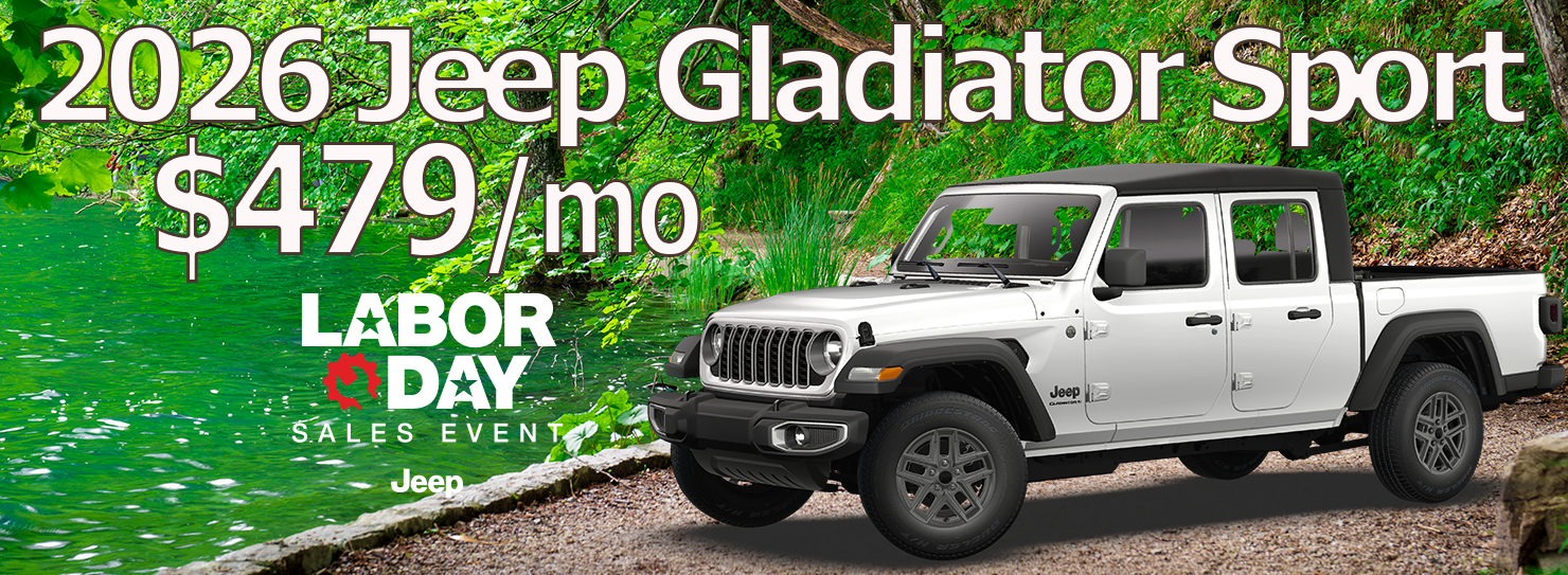 2026 Jeep Gladiator Sport $479/mo