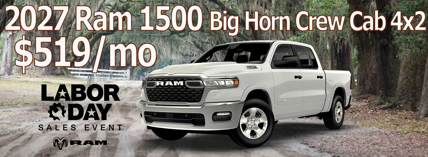 2027 Ram 1500 Big Horn Crew Cab 4x2 $519/mo