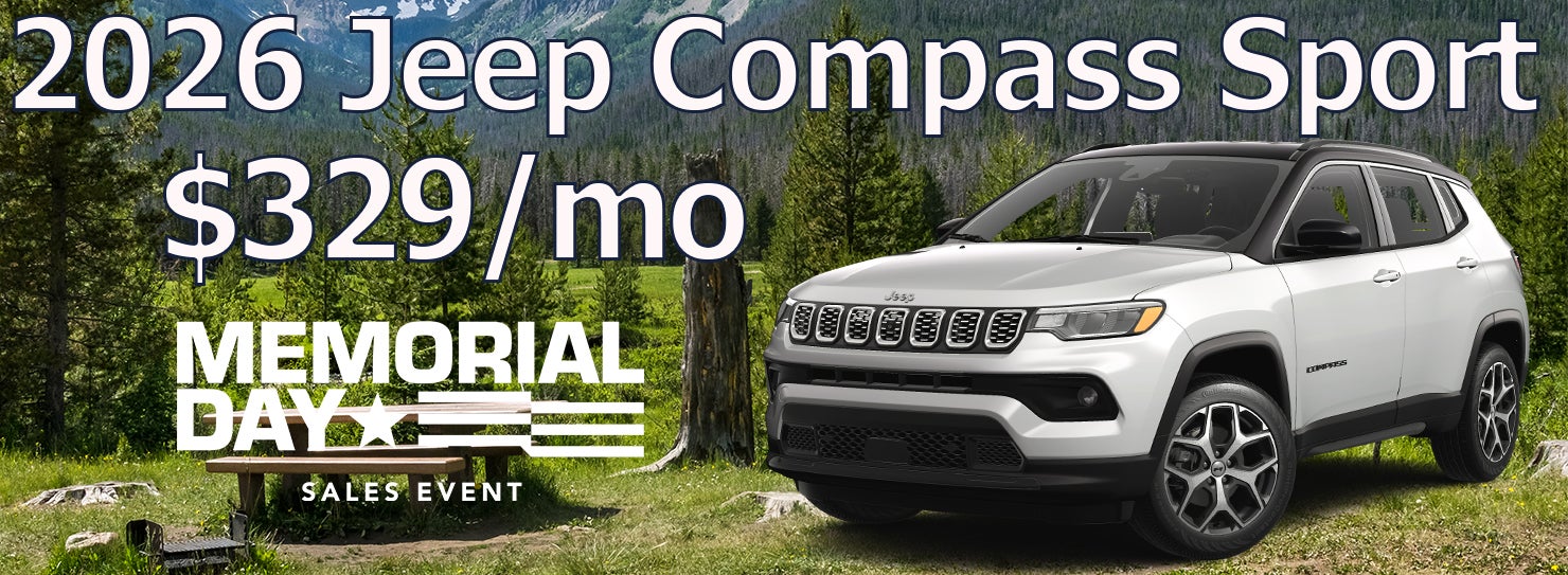 2026 Jeep Compass Sport $329/mo