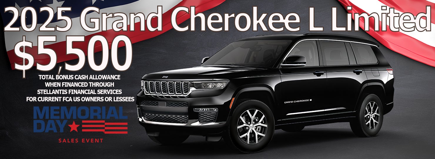 2025 Grand Cherokee L Limited $5500 Bonus Cash