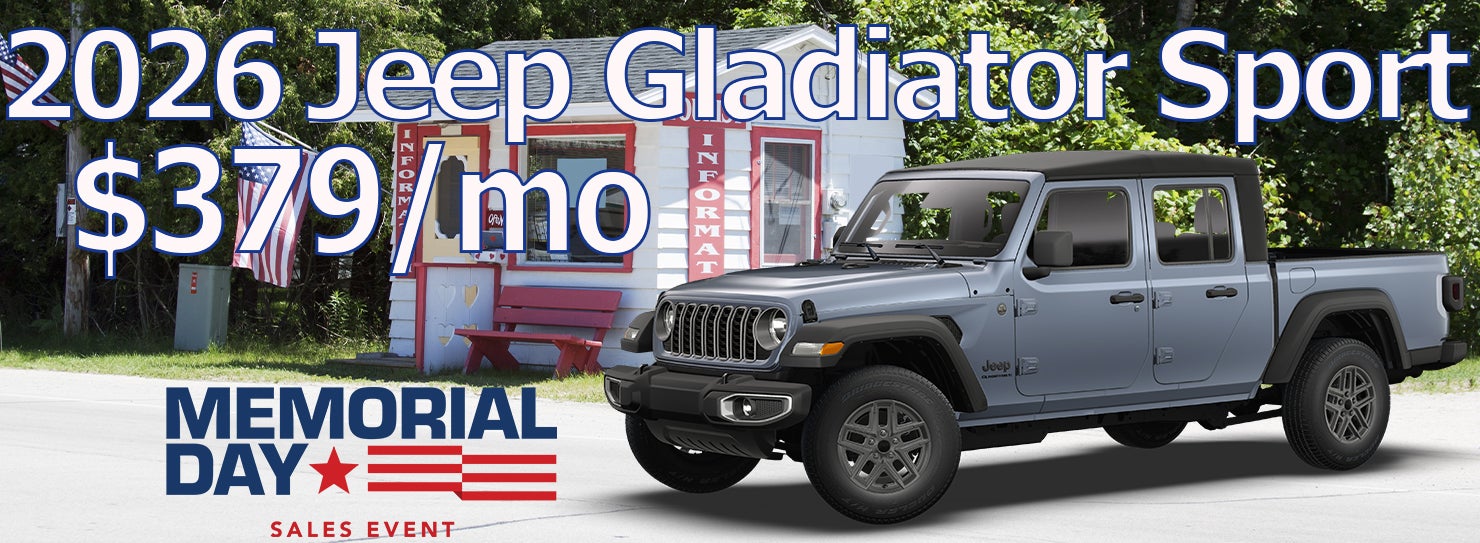 2026 Jeep Gladiator Sport $379/mo