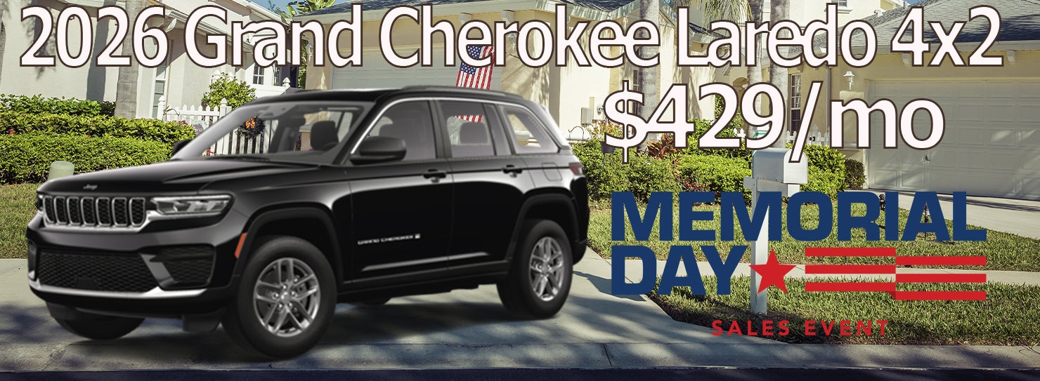 2026 Grand Cherokee Laredo 4x2 $429/mo