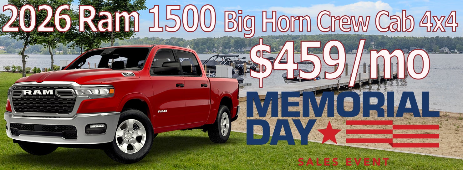 2026 Ram 1500 Big Horn Crew Cab 4x4 $459/mo